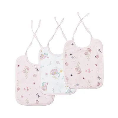 Kit Babador Papi Felpudo Plastificado Estampado 03 Peças