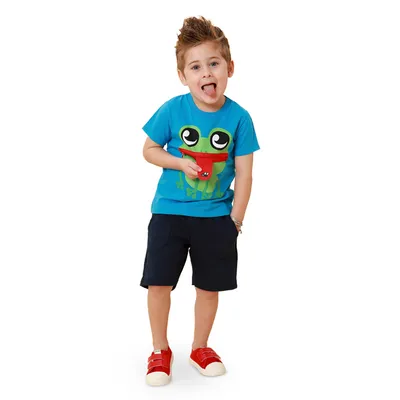 Camiseta Infantil Kookabu Meia Malha Estampa Sapinho Camiseta Infantil Kookabu Meia Malha Estampa Sapinho