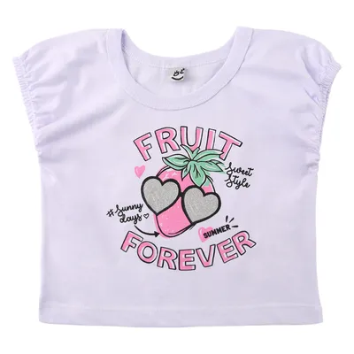 Blusa Infantil Kookabu Estampa Frutas