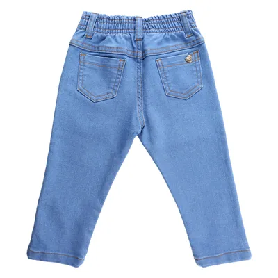 Calça Jeans Infantil Din Don Com Detalhe Prega