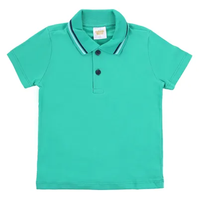 Camiseta Juvenil Have Fun Polo Meia Malha Gola Listrada