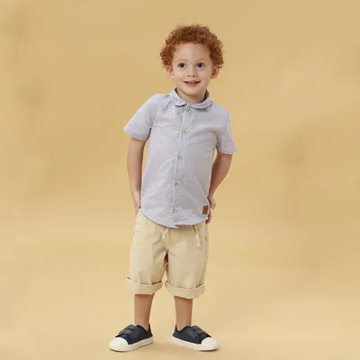 Camisa Infantil Kookabu Em Listrado Libéria Estampada Costas