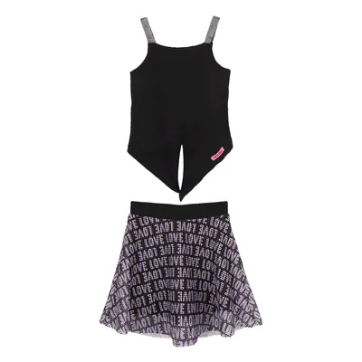 Conjunto Infantil Kookabu Blusa + Shorts Estampado Em Tule