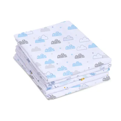 Toalha Fralda Papi Mami Super Luxo 03 Peças 120 x 70 Menino