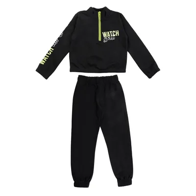 Conjunto Color Girl Blusão Com Zíper + Calça Em Moletom Conjunto Color Girl Blusão Com Zíper + Calça Em Moletom