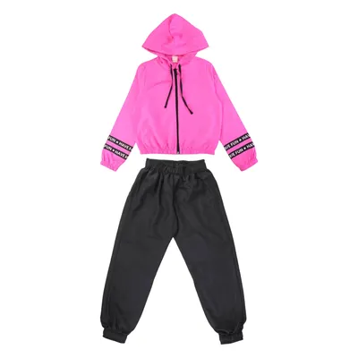 Conjunto Color Girl Jaqueta Com Capuz + Calça Moletom Conjunto Color Girl Jaqueta Com Capuz + Calça Moletom