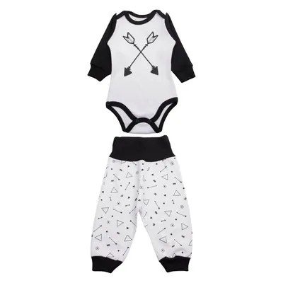 Conjunto Bebê Tiki Liki Body Estampa Flechas + Calça