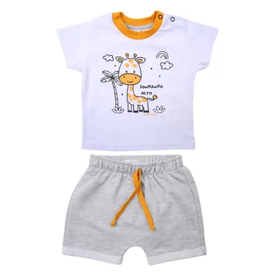 Conjunto Baby Gijo Camiseta Estampa Girafa + Bermuda Conjunto Baby Gijo Camiseta Estampa Girafa + Bermuda
