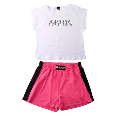 Conjunto Juvenil Pami Blusa Estampa Difference + Shorts Conjunto Juvenil Pami Blusa Estampa Difference + Shorts