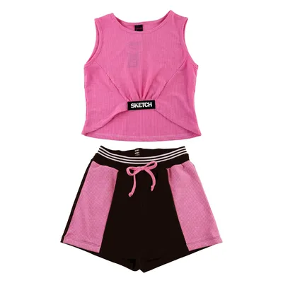 Conjunto Juvenil Pami Regata Detalhe Elástico + Shorts Conjunto Juvenil Pami Regata Detalhe Elástico + Shorts