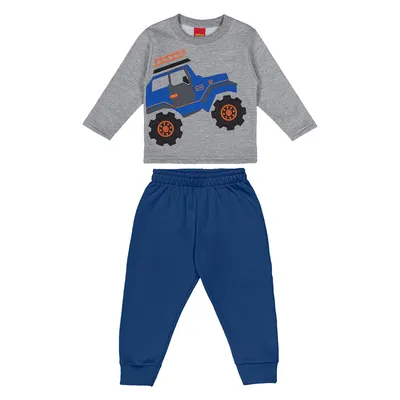 Conjunto Bebê Kyly Estampa Carro