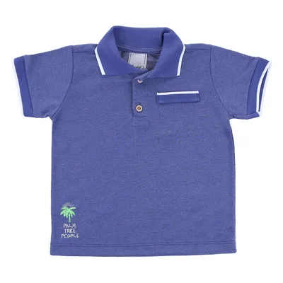 Camiseta Bebê Angerô Polo Malha Vicenza Bordado Coqueiro