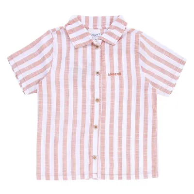 Conjunto Juvenil Angerô Camisa Listrada E Bermuda Linho Conjunto Juvenil Angerô Camisa Listrada E Bermuda Linho