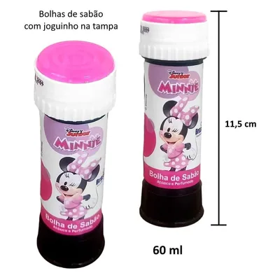 Bolha De Sabão Brasilflex Minnie 60ml - 12 Unidades Bolha De Sabão Brasilflex Minnie 60ml - 12 Unidades