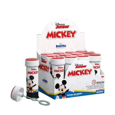 Bolha De Sabão Brasilflex Mickey 60ml - 12 Unidades Bolha De Sabão Brasilflex Mickey 60ml - 12 Unidades