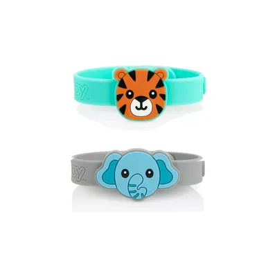 Pulseira Repelente Infantil Nuby Xô Mosquito - 2 Unidades