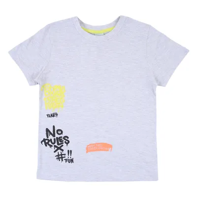Camiseta Juvenil Have Fun Rules Meia Malha Estampada