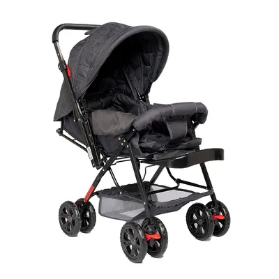 Carrinho De Bebê Rover Com Alça Reversível Prime Baby Cinza Carrinho De Bebê Rover Com Alça Reversível Prime Baby Cinza