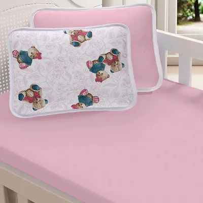 Jogo Lençol Berço Americano Sul Brasil Estampa Ursa 2 Peças