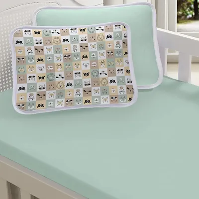 Jogo Lençol Berço Americano Sul Brasil Estampa Zoo 2 Peças Jogo Lençol Berço Americano Sul Brasil Estampa Zoo 2 Peças