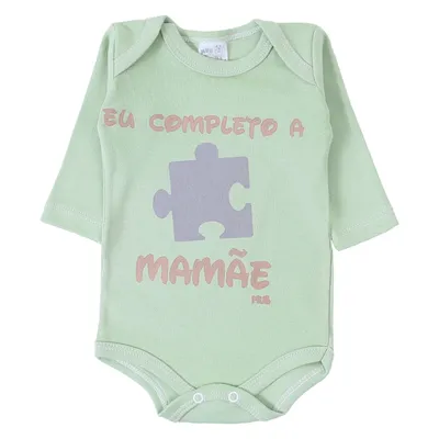 Kit Body Bebê Mub Suedine Estampado - 03 Peças