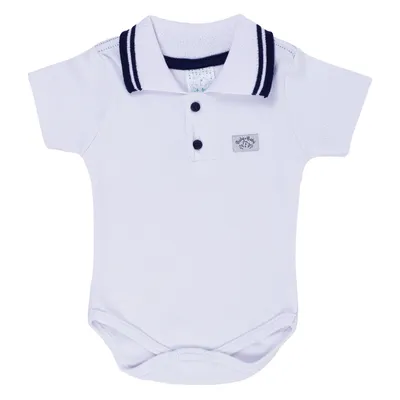 Kit Body Manga Curta Bebê Petutinha Polo  3 Peças