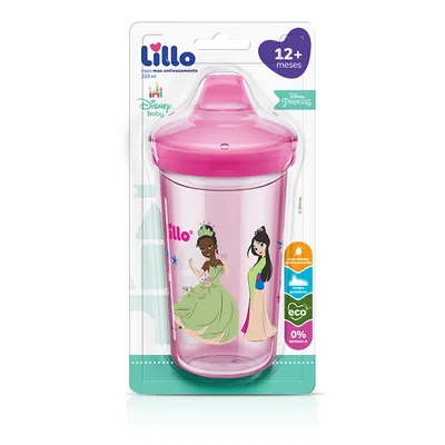 Copo Lillo Max Antivazamento Disney Princesas 320ml