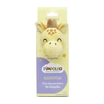 Naninha Pimpolho Com Prendedor De Chupeta Girafa