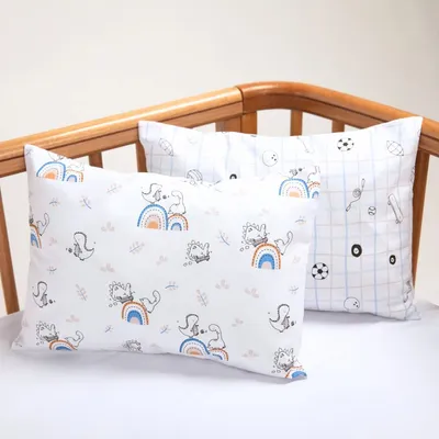 Kit Fronha Papi Estampa Dinossauro - 2 Peças