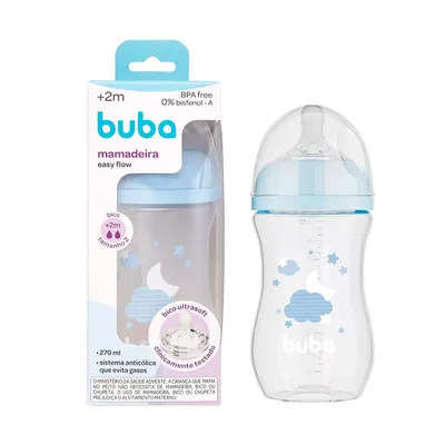 Mamadeira Buba Easy Flow Bico Tamanho 2 Nuvem 270ml