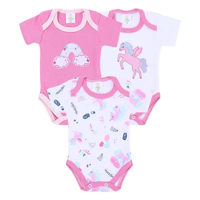 Kit Body Bebê Presente De Anjo Unicórnio - 3 Peças Kit Body Bebê Presente De Anjo Unicórnio - 3 Peças