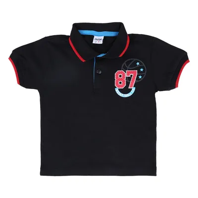 Camiseta Manga Curta Fakini Polo Em Malha Estampa 87