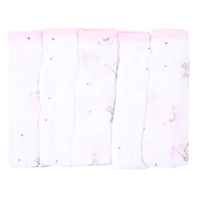 Kit Fralda Din Don Algodão Urso Chuva - 5 Unidades