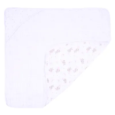 Toalha Com Capuz Din Don Soft Estampa Ursa Chuva