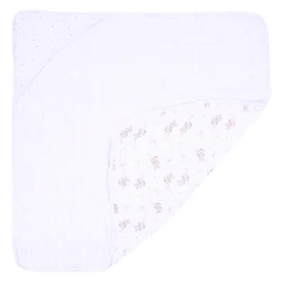 Toalha Com Capuz Din Don Soft Estampa Ursa Chuva