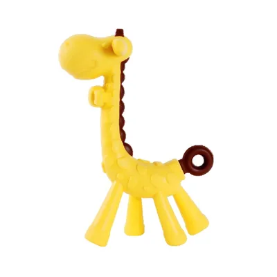 Mordedor Bebê Pais E Filhos Silicone Girafa Mordedor Bebê Pais E Filhos Silicone Girafa