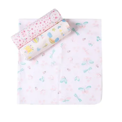 Kit Cueiro Karinho Flanelado Estampado 3 Peças Kit Cueiro Karinho Flanelado Estampado 3 Peças