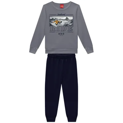 Conjunto Kyly Masculino Casaco e Calça em Moletom Conjunto Kyly Masculino Casaco e Calça em Moletom