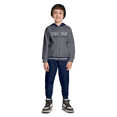 Conjunto Kyly Casaco e Calça em Moletom com Capuz Conjunto Kyly Casaco e Calça em Moletom com Capuz
