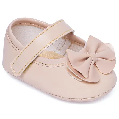 Sapato Bebê Pimpolho Com Velcro E Laço