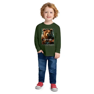 Camiseta Kyly Manga Longa Estampa de Urso Camiseta Kyly Manga Longa Estampa de Urso