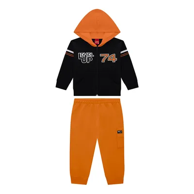 Conjunto Kyly Blusa Manga Longa com Capuz e Calça