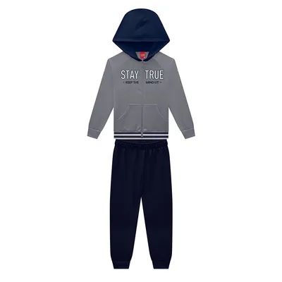 Conjunto Kyly Casaco e Calça em Moletom com Capuz Conjunto Kyly Casaco e Calça em Moletom com Capuz
