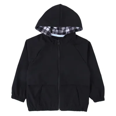 Jaqueta Infantil Kookabu Corta Vento Lisa Com Capuz