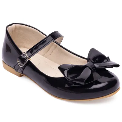 Sapato Infantil Pimpolho Verniz Com Fivela E Laço