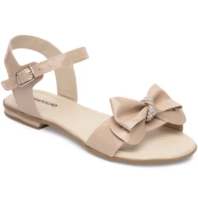 Sandália Infantil Pimpolho Com E Laço Strass