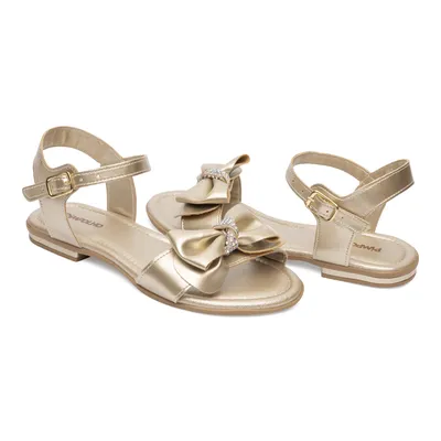 Sandália Infantil Pimpolho Com E Laço Strass