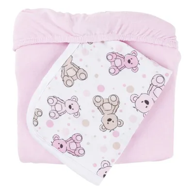 Jogo Lençol Berço Americano Sul Brasil Ursinho - 2 Peças Jogo Lençol Berço Americano Sul Brasil Ursinho - 2 Peças