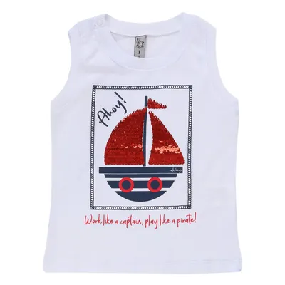 Conjunto Alekids Regata Estampa Barco + Bermuda Moletom Conjunto Alekids Regata Estampa Barco + Bermuda Moletom