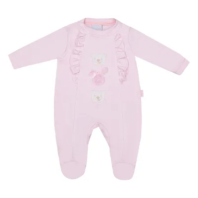 Macacão Longo Bebê Miniclô Bordado Ursinhos